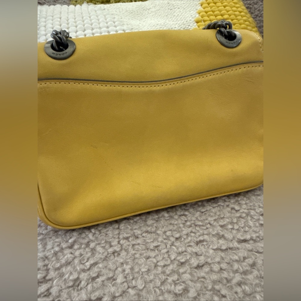 Coach Cassidy Crossbody Mini Bag Purse Handbag F73089 Sunflower Leather - Picture 7 of 9